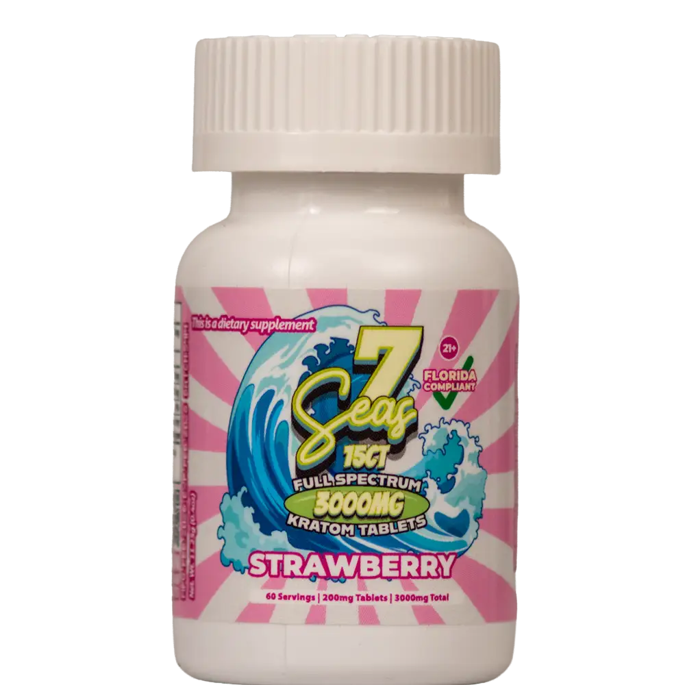 7 Seas Full Spectrum Kratom Tablets | 15 Count
