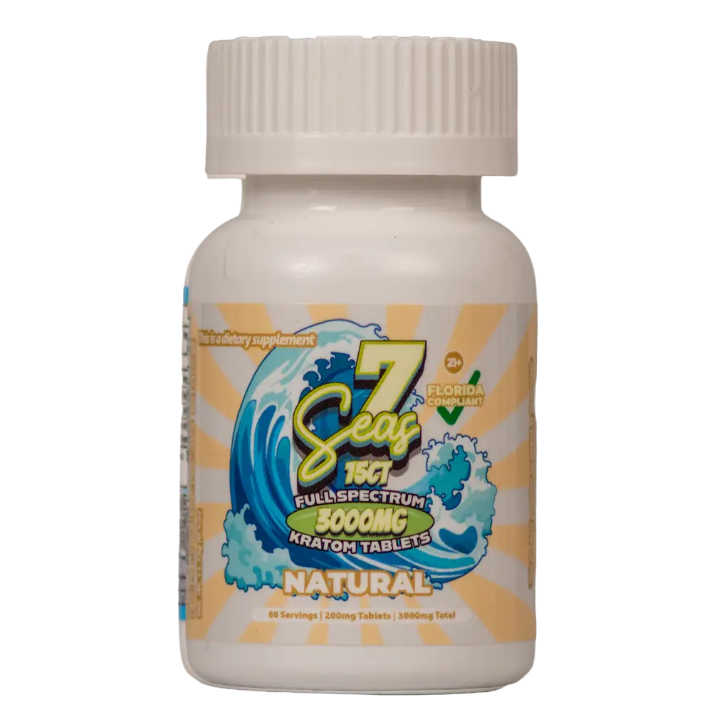 7 Seas Full Spectrum Kratom Tablets | 15 Count