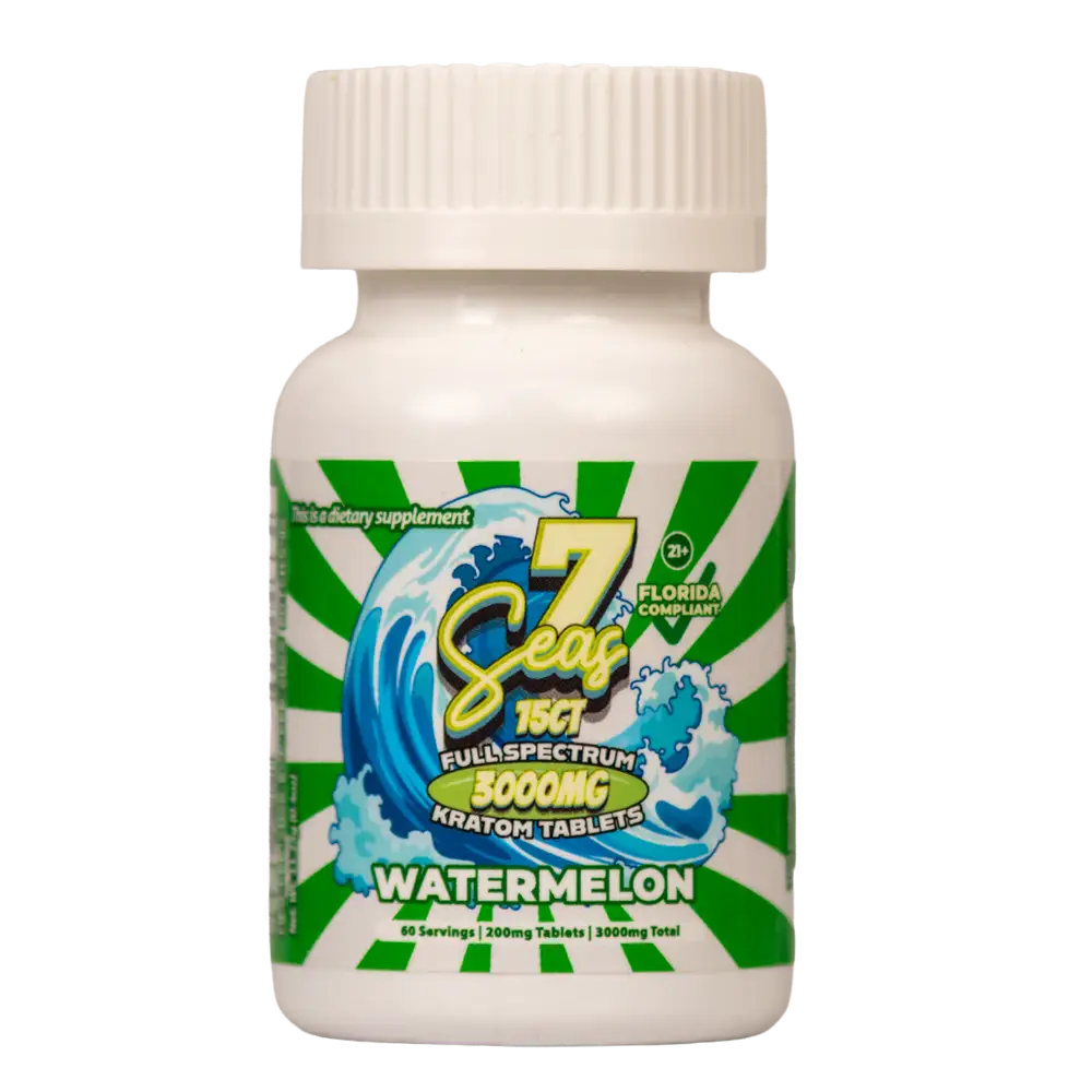 7 Seas Full Spectrum Kratom Tablets | 15 Count